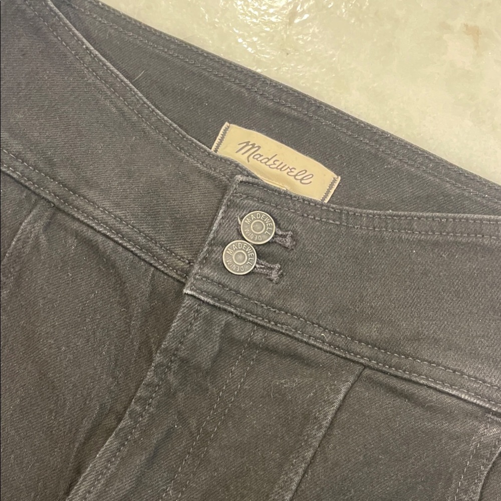 Madewell Black Trouser straight Jean